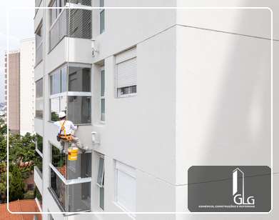 Pintura Fachada Predial Integrary Peppe em Sao Caetano Do Sul - Antes e Depois - GLG Construções