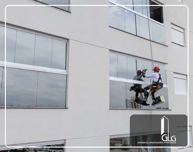 Pintura Fachada Predial Integrary Peppe em Sao Caetano Do Sul - Antes e Depois - GLG Construções