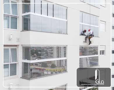 Pintura Fachada Predial Integrary Peppe em Sao Caetano Do Sul - Antes e Depois - GLG Construções